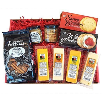 Deluxe Cheese and Crackers Gift Basket