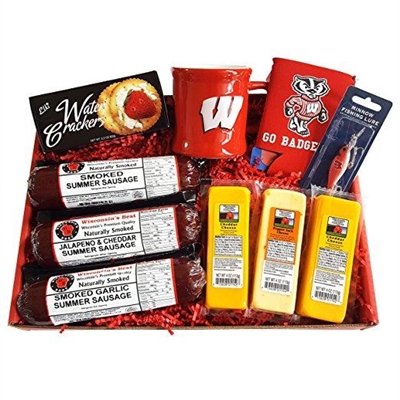 Badgers Deluxe Fishing Gift Basket