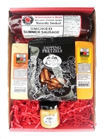 Wisconsin Cheese, Sausage, Pretzels and Mustard Gift Pack