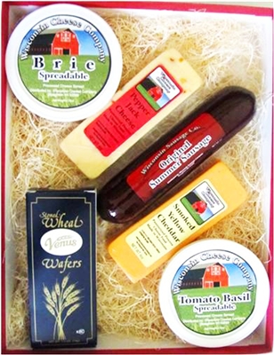 Wisconsin Cheese, Sausage, Spread and Cracker Gift Pack