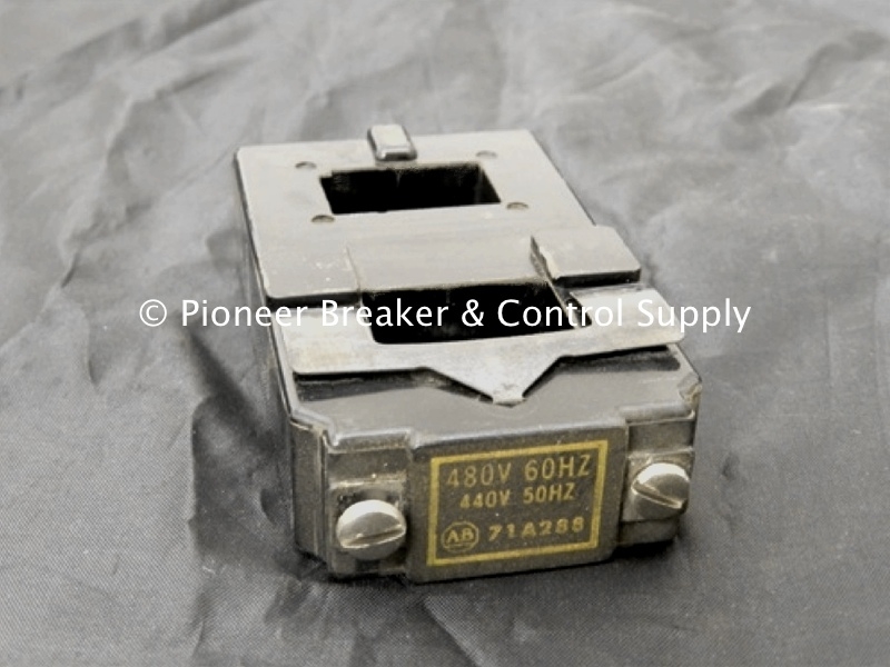 71A288 ALLEN-BRADLEY A-B OPERATING MAGNETIC COIL; 480V/60HZ 440V/50HZ; FOR BULLETIN 700 LINE; SERIES K; SIZE 1; 27A; 702-BOB/702L-BOB/709-BOB/705-B/707-B/712-B/713-B/715-B; NON-REVERSING/REVERSING/MULTI-SPEED/COMBINATION; MOTOR STARTERS & CONTACTORS