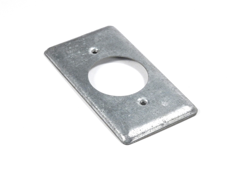 867 RACO RECEPTACLE METAL COVER PLATE