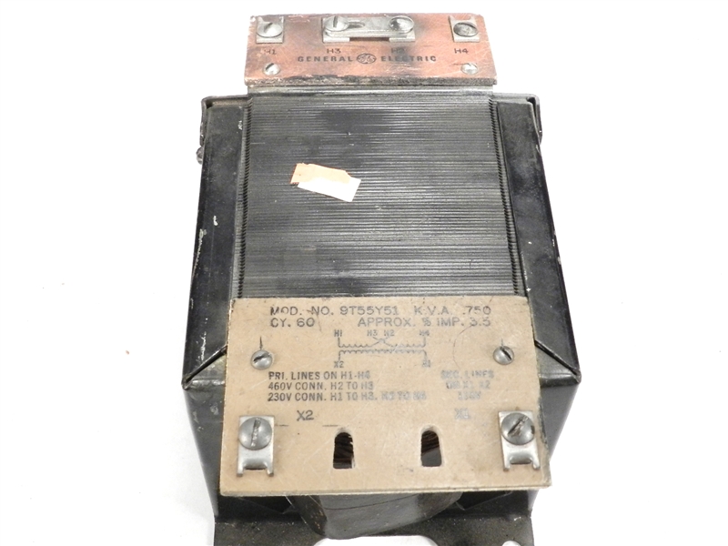 9T55Y51 GE 750VA 460/230V-115V TRANSFORMER