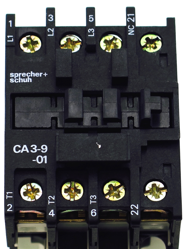 CA3-9-01-24-NO NEW SURPLUS S+S SPRECHER+SCHUH 3P MAGNETIC CONTACTOR 1NC AUX.24V AC COIL  CA390