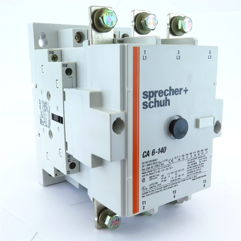 CA6-140-11-120 SPRECHER&SCHUH 3 POLE CONTACTOR