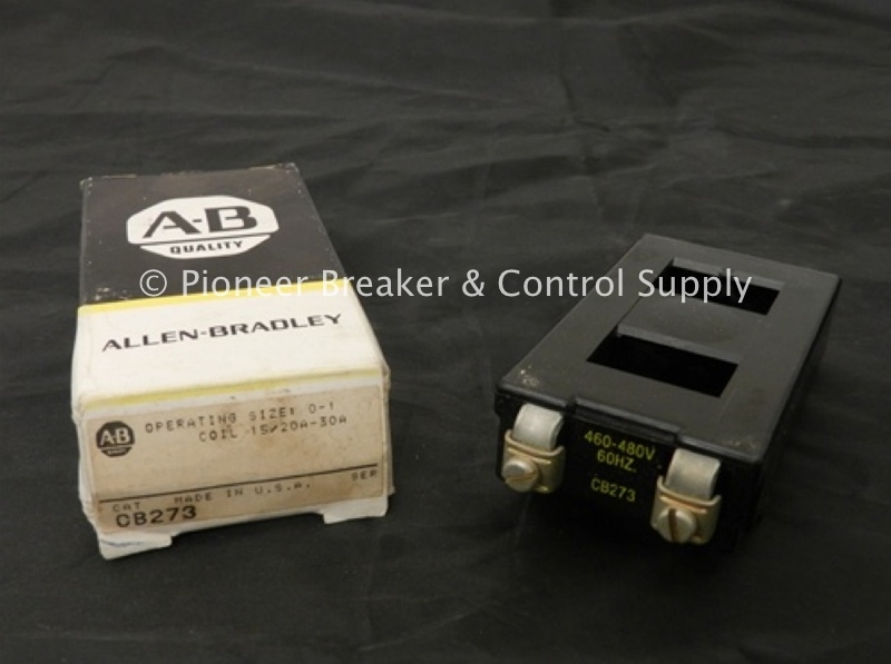 CB273 ALLEN-BRADLEY A-B OPERATING MAGNETIC COIL; 480V/60HZ 440V/50HZ; FOR BULLETIN 500 LINE; SIZE 0/18A; SIZE 1/27A; 500-AOB/500L-AOB/500-BOB/500L-BOB/500F-AOB/500F-BOB/509-AOB/509-BOB & 505/520F/520E/507/512/513; STARTERS/CONTACTORS