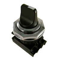 CBG-M2BSK ABB NON-ILLUMINATED KNOB OPERATOR 2 POSITION MOMENTARY SELECTOR SWITCH 30MM BLACK