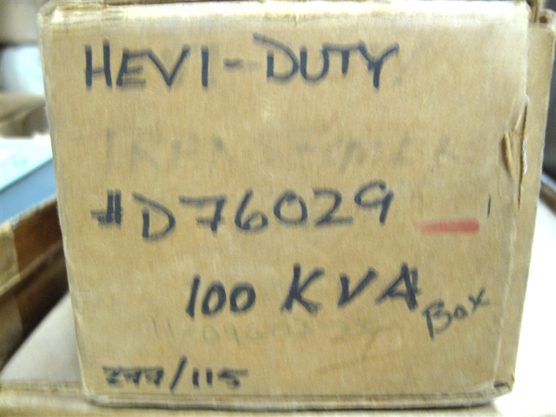 D-76029 HD 100VA 277-115V TRANSFORMER