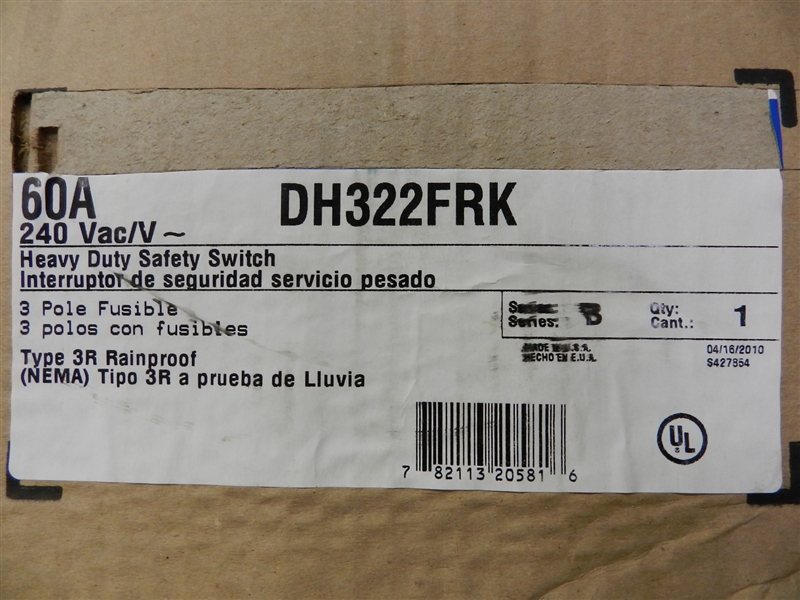 DH322FRK EATON CULTER HAMMER