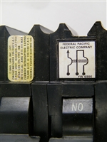 NBN221015 FPE FEDERAL PACIFIC SWITCH NEUTRAL CIRCUIT BREAKER