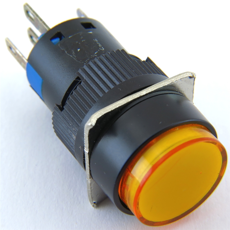 YUCO PB-16I-MAIN-YY-12V 16MM ILLUMINATED LED YELLOW