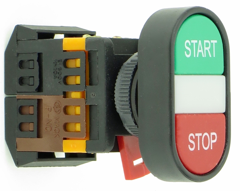 PB-22-GS-RS-CL-120V 22mm GREEN-START RED-STOP PUSH BUTTON