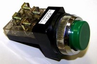 PB-30MAINE-1NO1NC-G MOMENTARY 30MM GREEN PUSH BUTTON EXTENDED 1NO 1NC CONTACT BLOCK