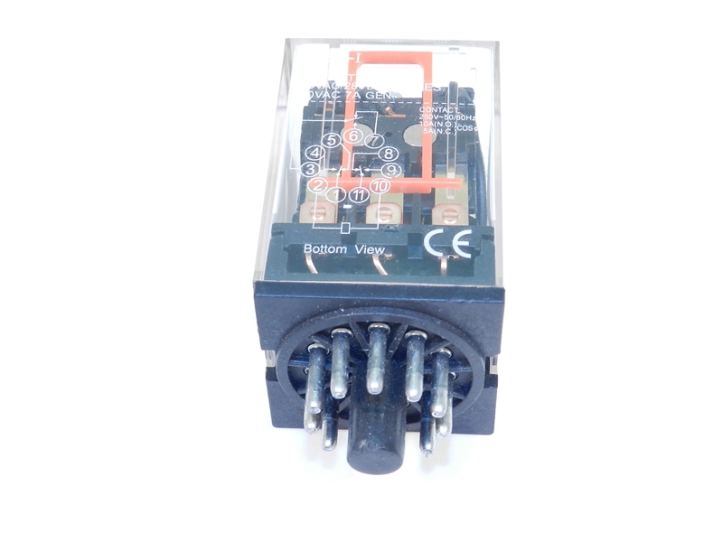 PBC-REP-3P10A-120VAC CE CUBE GENERAL PURPOSE RELAY OCTAL BASE 11PIN 3PDT 10AMP 120V AC-COIL