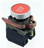 PBC-XB4BA45-N-STOP PUSHBUTTON RED "STOP"  MOMENTARY 1NO/1NC CURRENT STYLE