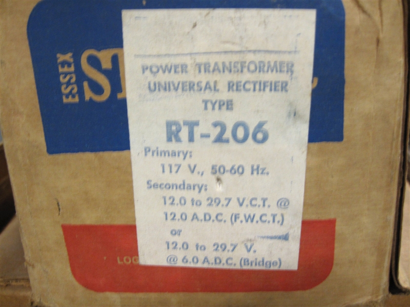 RT-206 RT206 STANCOR 117V-12/29.7V TRANSFORMER