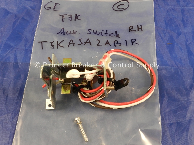 TJKASA2AB1R (R) GE GENERAL ELECTRIC J FRAME AUXILIARY SWITCH 240 V AC VOLTAGE; 250 V DC VOLTAGE; CONTACT CONFIGURATION 1A/1B; RIGHT POLE MOUNTING; USED ON TJC,TJD,TJ,TJK,THJK  MOLDED CASE CIRCUIT BREAKERS