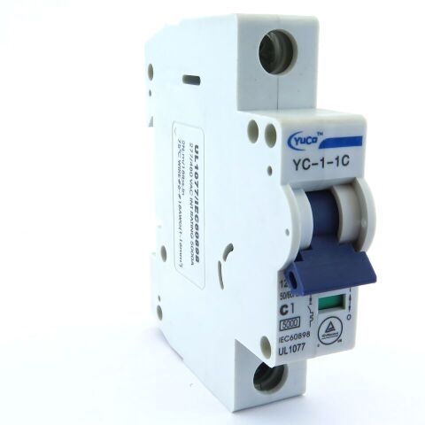 YC-1-1C YuCo CIRCUIT BREAKER 1P 1A 120/277V C CURVE