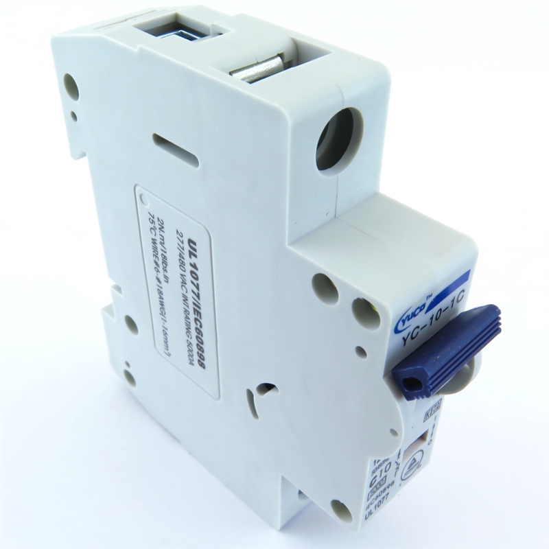 YC-10-1C YuCo CIRCUIT BREAKER 1P 10A 120/277V C CURVE