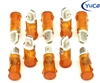 PACK OF 10 YuCo YC-12TPL-5A-120-10 AMBER LED 12MM 120V AC/DC