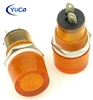 PACK OF 10 YuCo YC-15TRT-11A-12-N-10 AMBER NEON 15MM 12V AC/DC