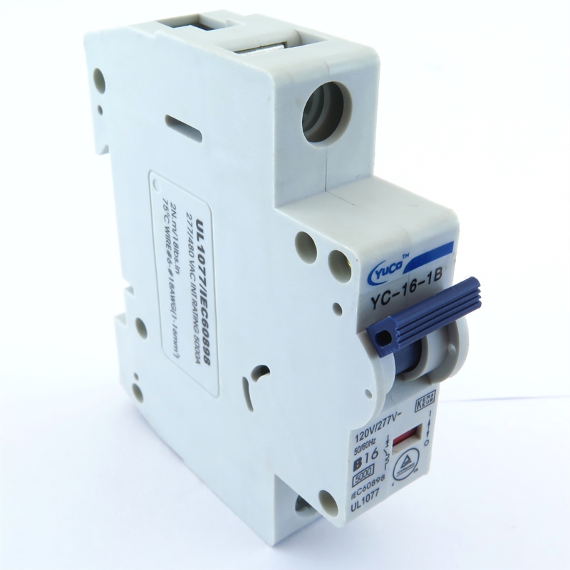 YC-16-1B YuCo CIRCUIT BREAKER 1P 16A 120/277V B CURVE