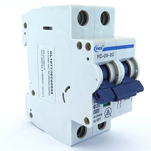 YC-25-2C YuCo CIRCUIT BREAKER 2P 25A 277/480V C CURVE