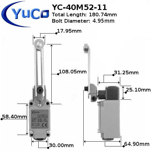 YC-40M52-11 YuCo LIMIT SWITCH