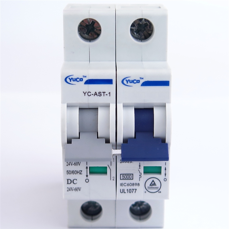 YC-50-1D YuCo CIRCUIT BREAKER 1P 50A 120/277V D CURVE 24V SHUNT  TUV CERTIFICATED UL 1077 CSA C22.2