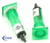 PACK OF 10 YuCo YC-9TRL-6G-12-N-10 GREEN NEON 9MM 12V AC/DC