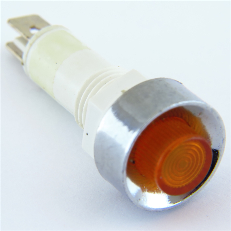 PACK OF 10 YuCo YC-9TRS-14A-24-10 AMBER LED 9MM 24V AC/DC