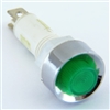 PACK OF 10 YuCo YC-9TRS-14G-24-10 GREEN LED 9MM 24V AC/DC