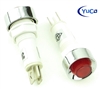 PACK OF 10 YuCo YC-9TRS-14R-220-N-10 RED NEON 9MM 220V AC/DC