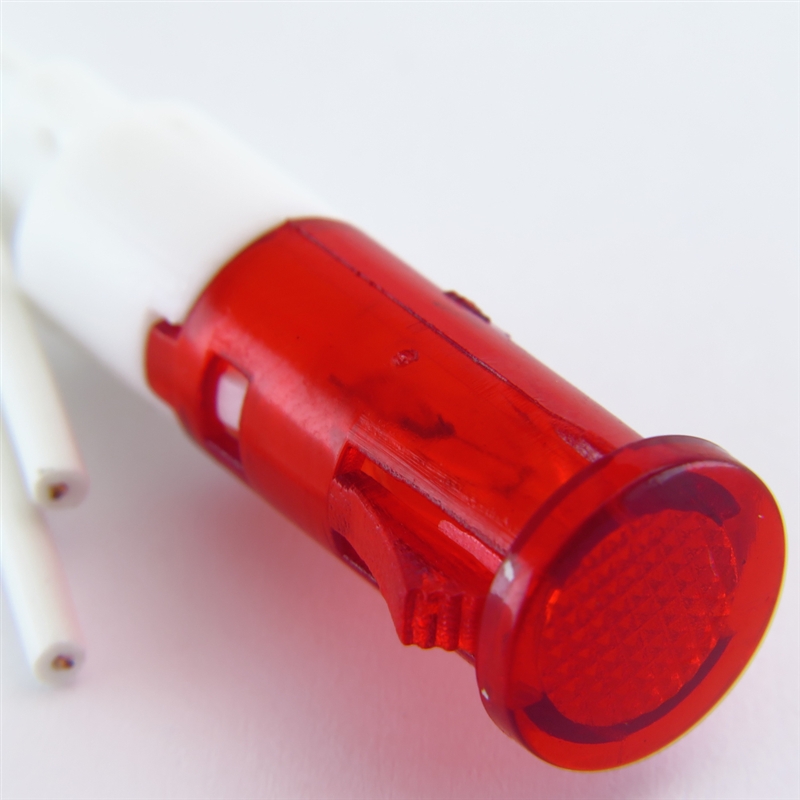 PACK OF 10 YuCo YC-9WPM-5R-220-10 RED LED 9MM 220V AC/DC