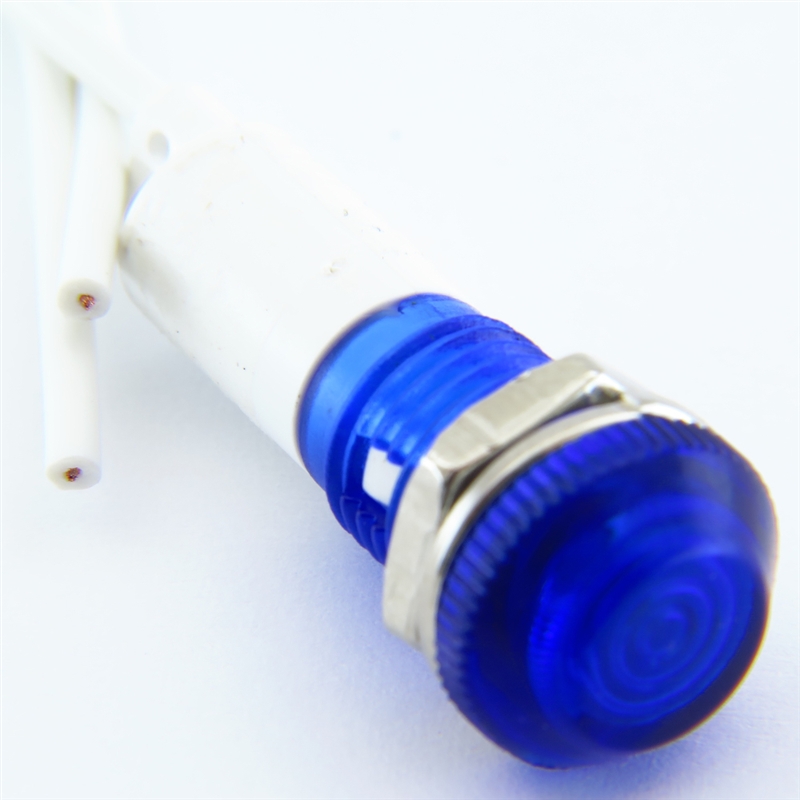 PACK OF 50 YuCo YC-9WRT-23B-24-10 BLUE LED 9MM 24V AC/DC