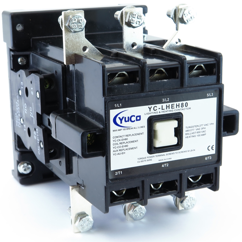 YuCo YC-LHEH80-2 100AMP LIGHTING & HEATING MAGNETIC CONTACTOR