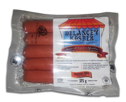 DELANCEY BEEF FRANKFURTER 375g