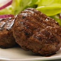 Char broiled Kosher Beef Burger