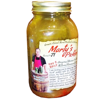 MARTY'S PICKLES HOT & SPICY