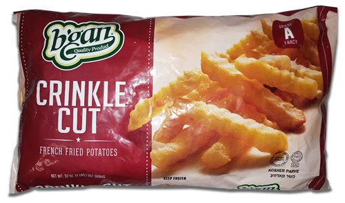 B'Gan Crinkle Cut French Fried Potatoes 907g (frozen)