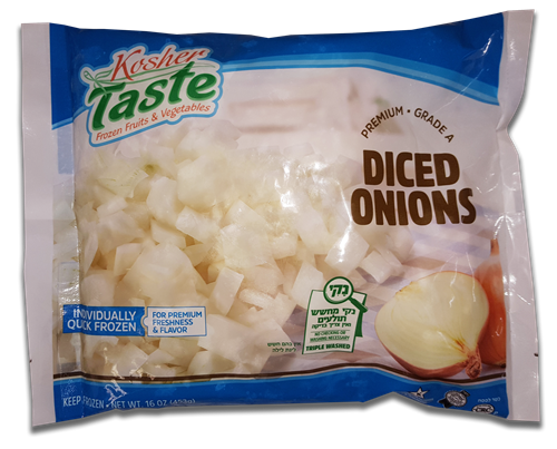 Kosher Taste Diced Onions 453g (frozen)