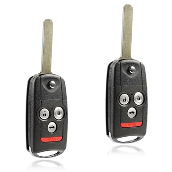 2 New Flip Key Keyless Entry Remote Fob for Acura TL TSX ZDX (MLBHLIK-1T)