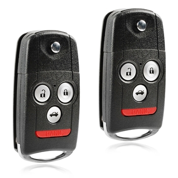 2 New Flip Key Keyless Entry Remote Fob for 2007-2013 Acura MDX RDX (N5F0602A1A)