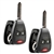 2 New Just the Case Keyless Entry Remote Key Fob Shell for Chrysler Dodge Jeep (OHT692427AA)