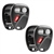 2 New Just the Case Keyless Entry Remote Key Fob Shell for 15042968