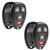 2 New Just the Case Keyless Entry Remote Key Fob Shell for Buick Chevy Pontiac Saturn (15252034)