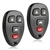 2 New Keyless Entry Remote Key Fob for Buick Chevy Pontiac Saturn (15252034)