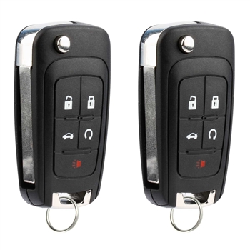 2 New Flip Key Keyless Entry Remote Start for 2010-2016 Buick Chevy GMC (OHT01060512)