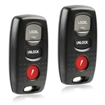 2 New Keyless Entry Remote Key Fob for 2004-2006 Mazda 3 & 2003-2005 Mazda 6 (KPU41846)