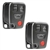 2 New Just the Case Keyless Entry Remote Key Fob Shell for Volvo (HYQ1512J)